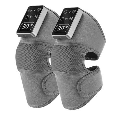 1Pcs/2Pcs Heated Knee Massager, Thermal Knee Support Wrap, 3 Level Adjustable Vibration Heating Pad ,Knee Relaxation Leg Warmer